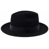 Chapeau Fedora Bolgheri Feutre poil Noir - Traclet  réf 24721 chapellerie traclert