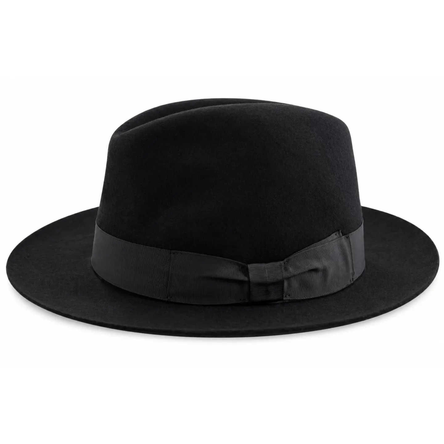 Chapeau Fedora Roma Mugello Feutre Poil de Castor Noir - Traclet  Reference : 24722| Chapellerie Traclet