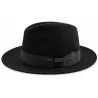 Chapeau Fedora Roma Mugello Feutre Poil de Castor Noir - Traclet  Reference : 24722| Chapellerie Traclet