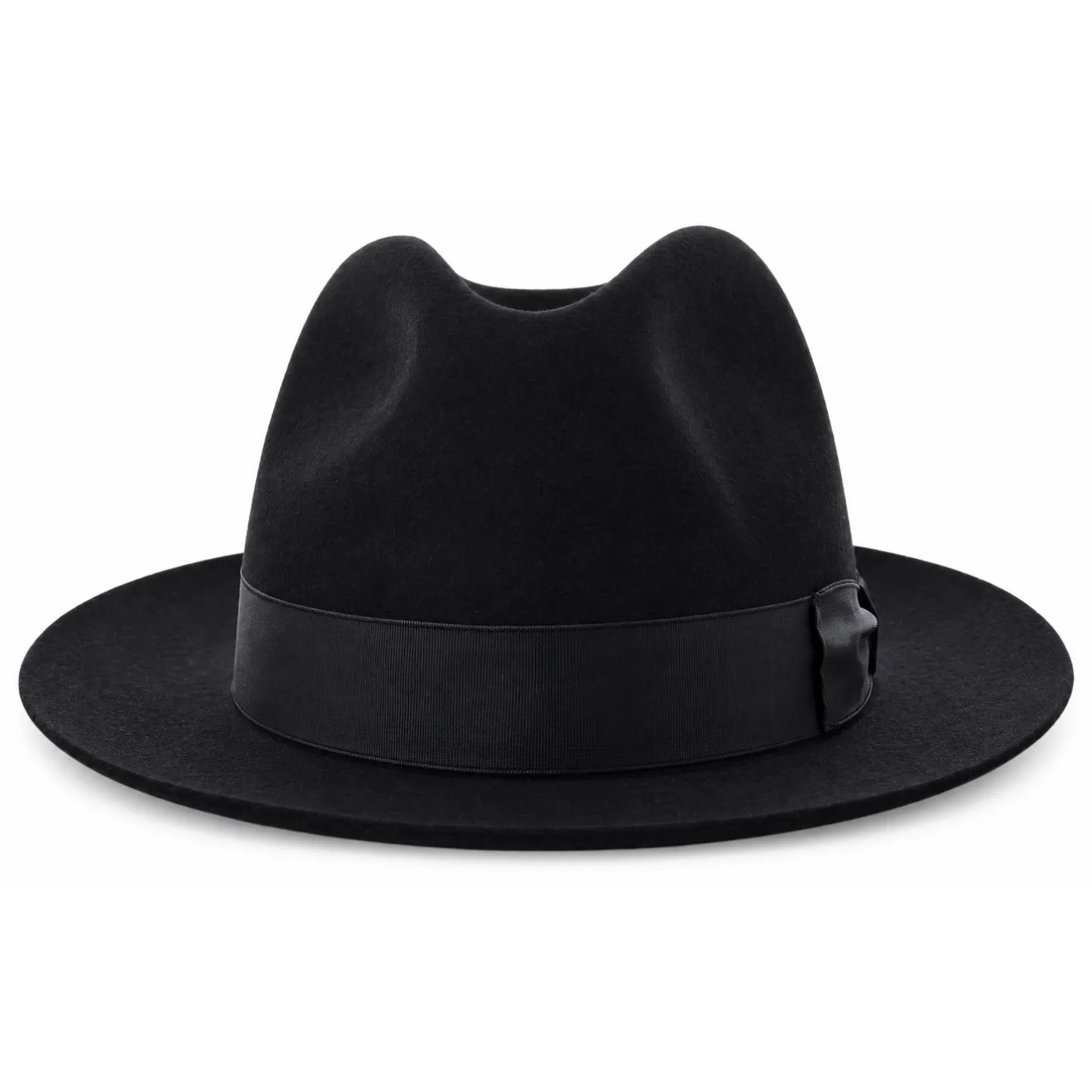 Black Beaver Fur Felt Hat Beaver - Borsalino Reference: 6425 | Traclet Hat Shop