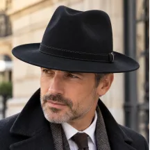 Chapeau de France Feutre Laine Noir - panizza Reference : 1286 | Chapellerie Traclet