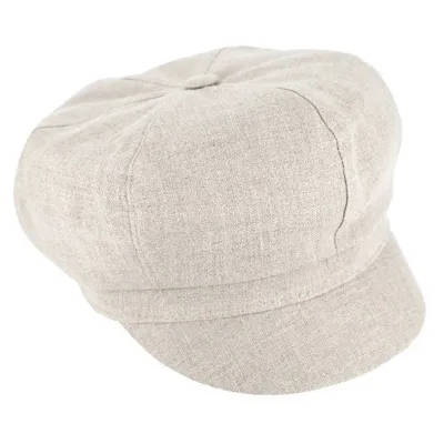 Casquette Gavroche Costanza Lin Naturel UPF 50+ - Traclet   Reference : 24725| Chapellerie Traclet