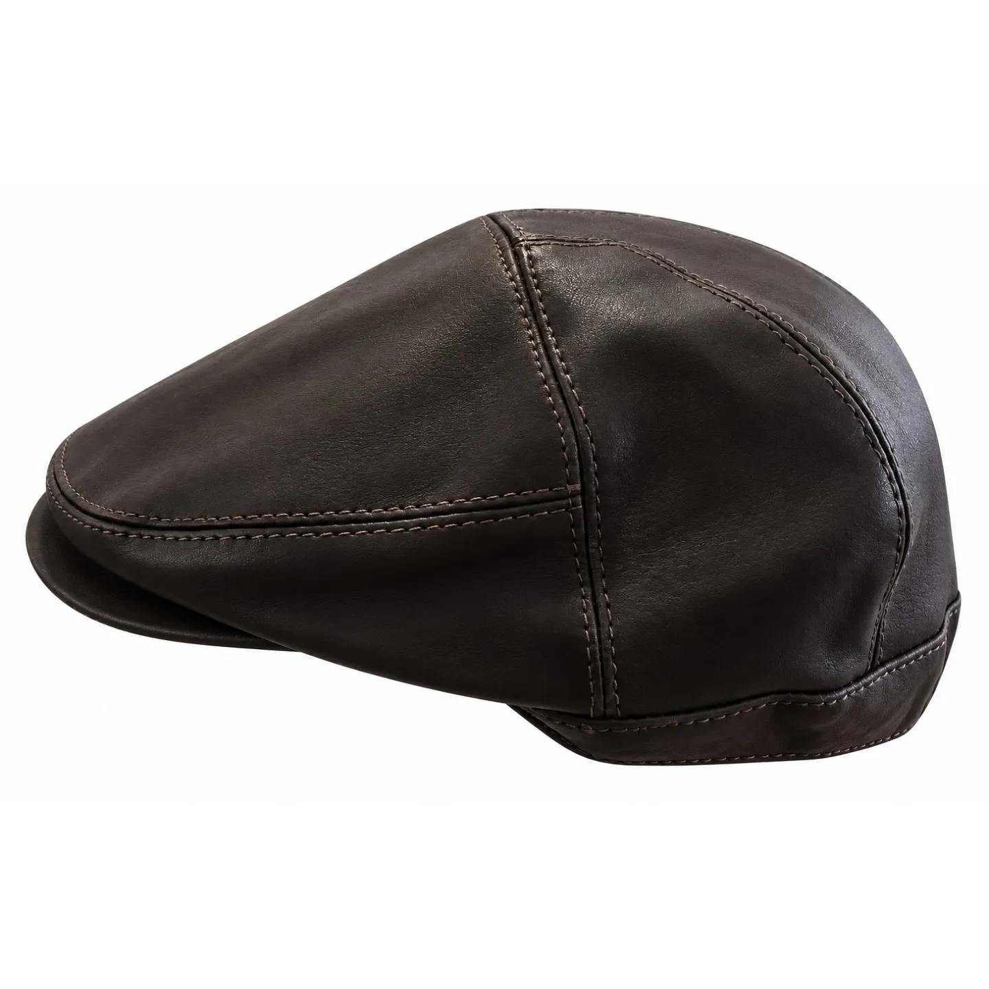 Casquette Plate Whataroa Cuir Marron - Aussi Apparel Reference : 24745 | Chapellerie Traclet