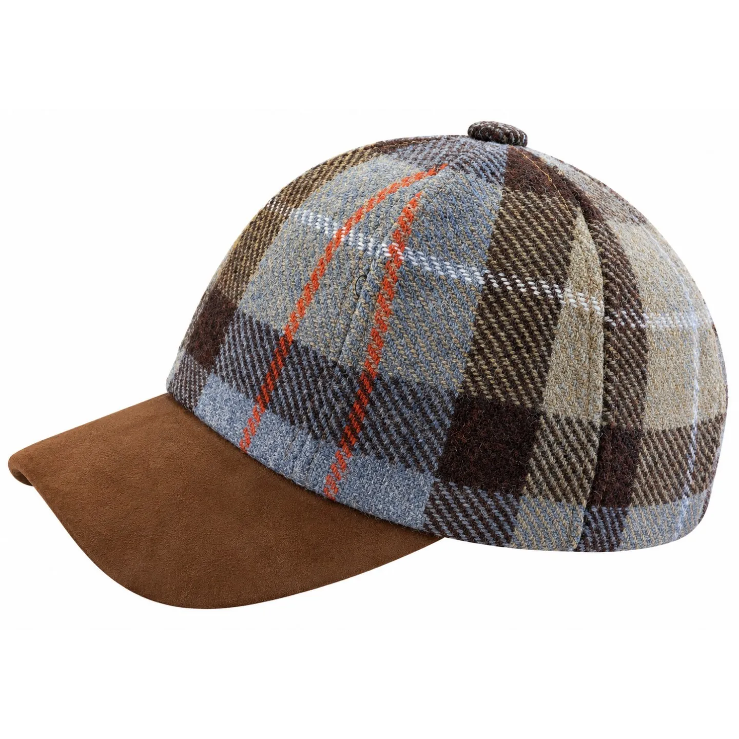 Brown Highland Patchwork Baseball Cap – Traclet Reference: 24625| Chapellerie Traclet