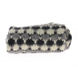 Scarf with grey pompon