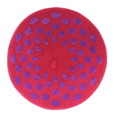 Beret à poids fushia