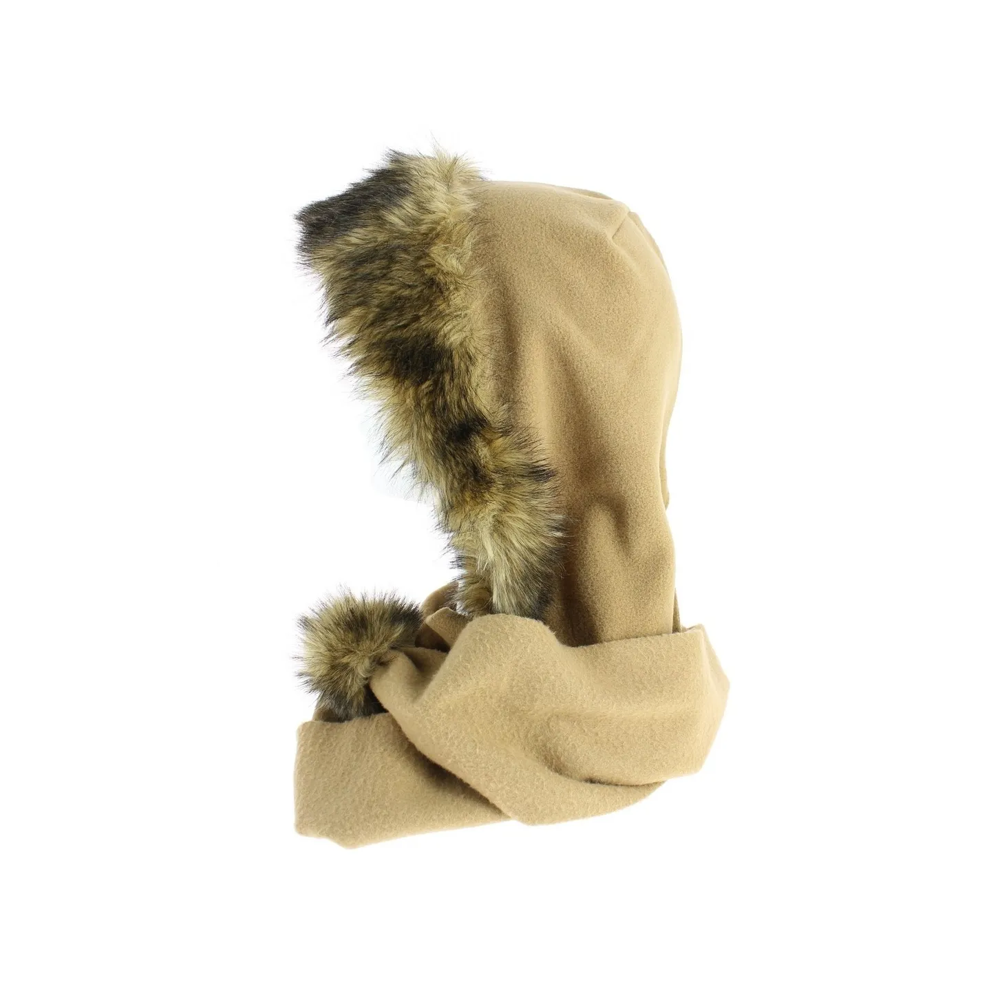 Capuche polaire beige