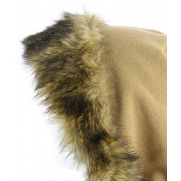 Polar fabric hood