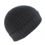 Black cashmere hat
