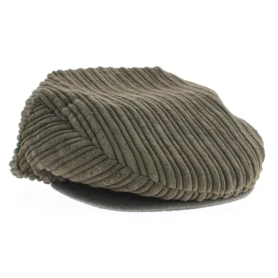 Casquette velours roannaise kaki