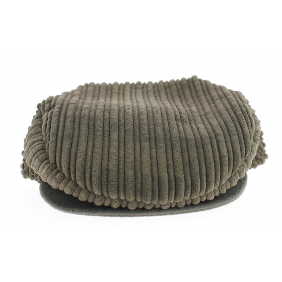 Casquette velours roannaise kaki Casquette velours roannaise kaki