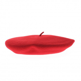 Classic Red Wool Beret - Traclet