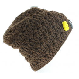 Brown siss beanie