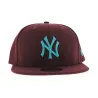 Casquette bordeau NY seas cont NewEra