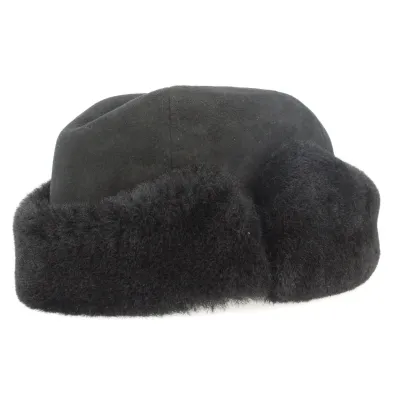 Toque Homme véritable fourrure noir