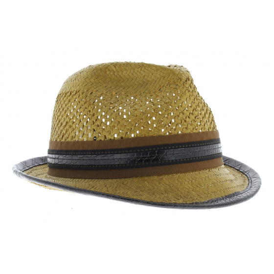 chapeau trilby Carlos Santana beige