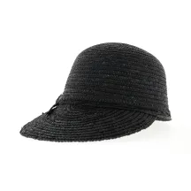 Casquette paille noire