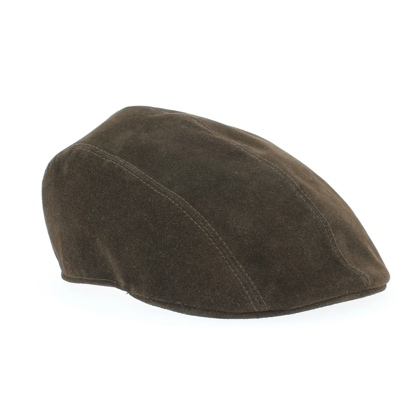 Casquette cuir Caloway Marron par Traclet