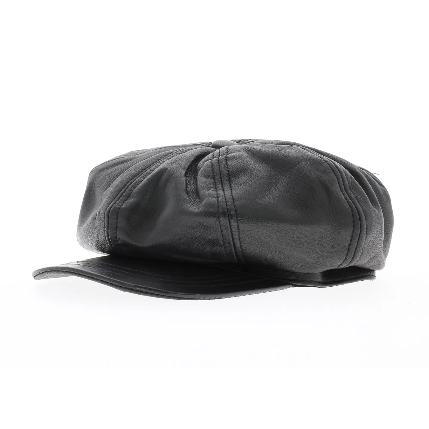 Casquette cuir montagny Noir