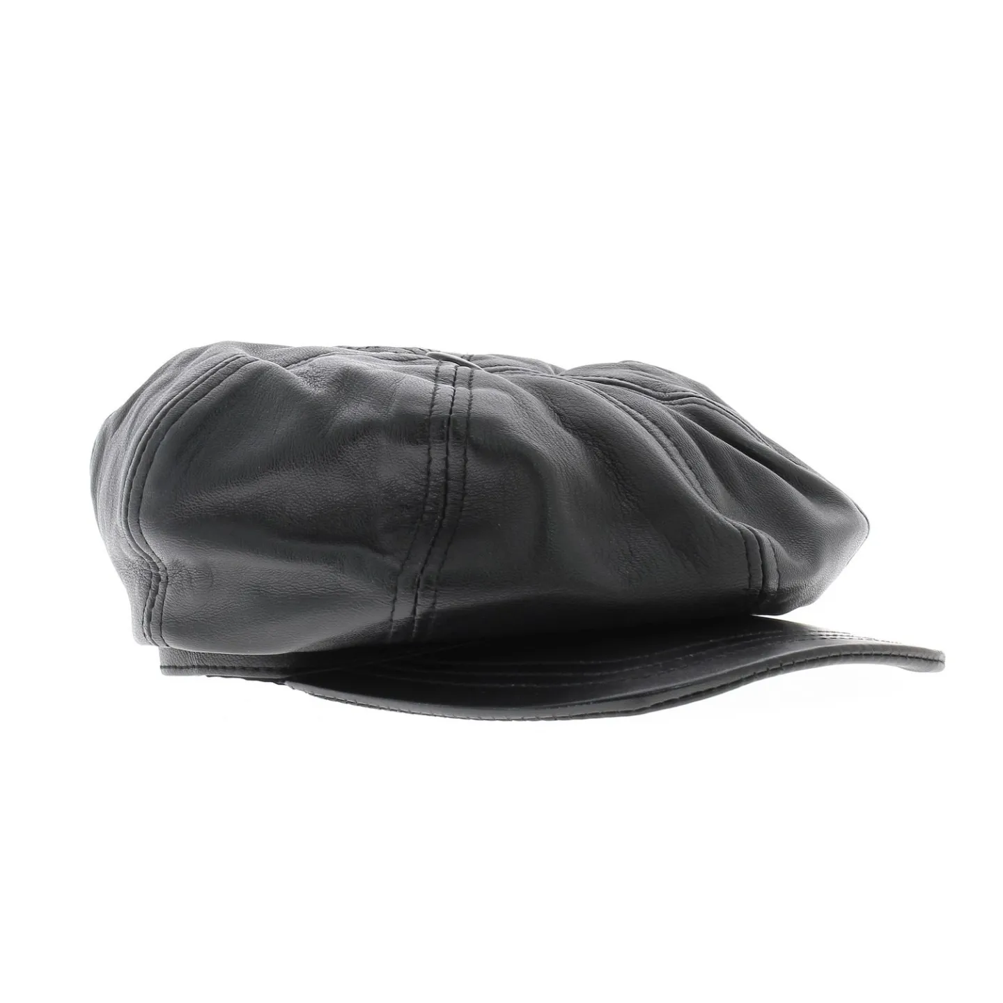Casquette cuir montagny Noir
