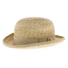 straw bowler hat 