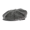 Casquette irlandaise gris chiné 