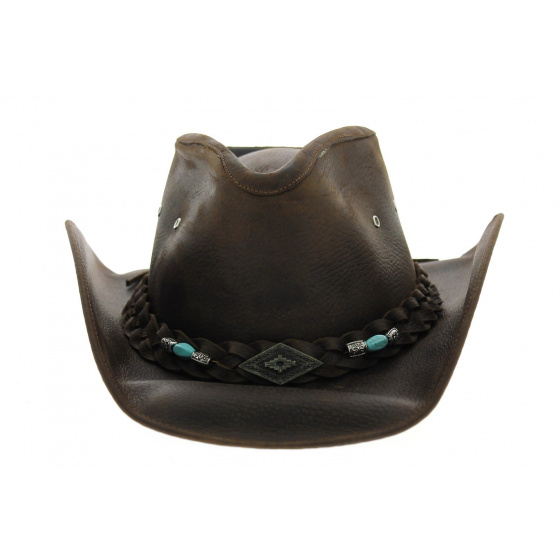 Chapeau rodéo cuir Bullhide