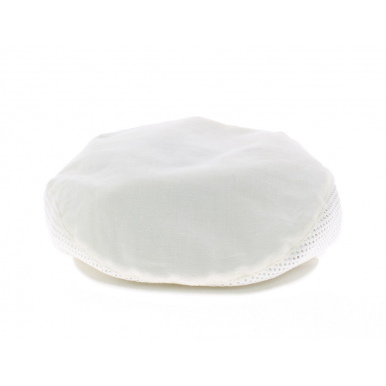 Casquette homme plate été ajourée naturel Casquette homme plate été ajourée naturel