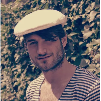 Casquette homme plate été ajourée naturel