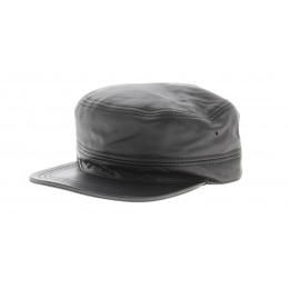 Cuban leather cap - Booster Black