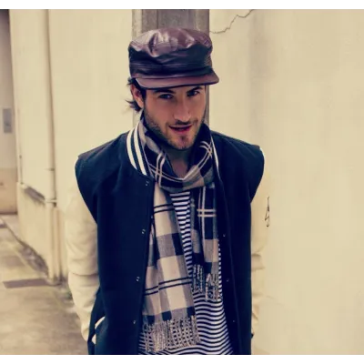 Casquette cubaine cuir - Booster Marron clair