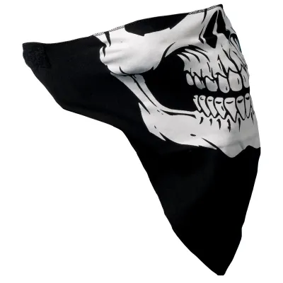 black skull and crossbones neckerchief
