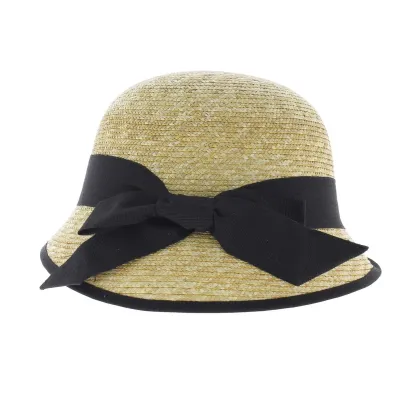 Chapeau cloche paille