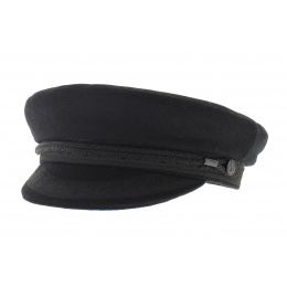 Cap sailor black pea jacket