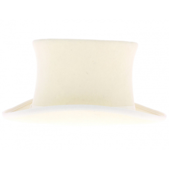 Top form wool felt white ivory child Top form wool felt white ivory child