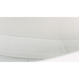 White cotton trilby hat