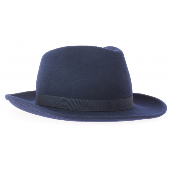 Navy fedora hat