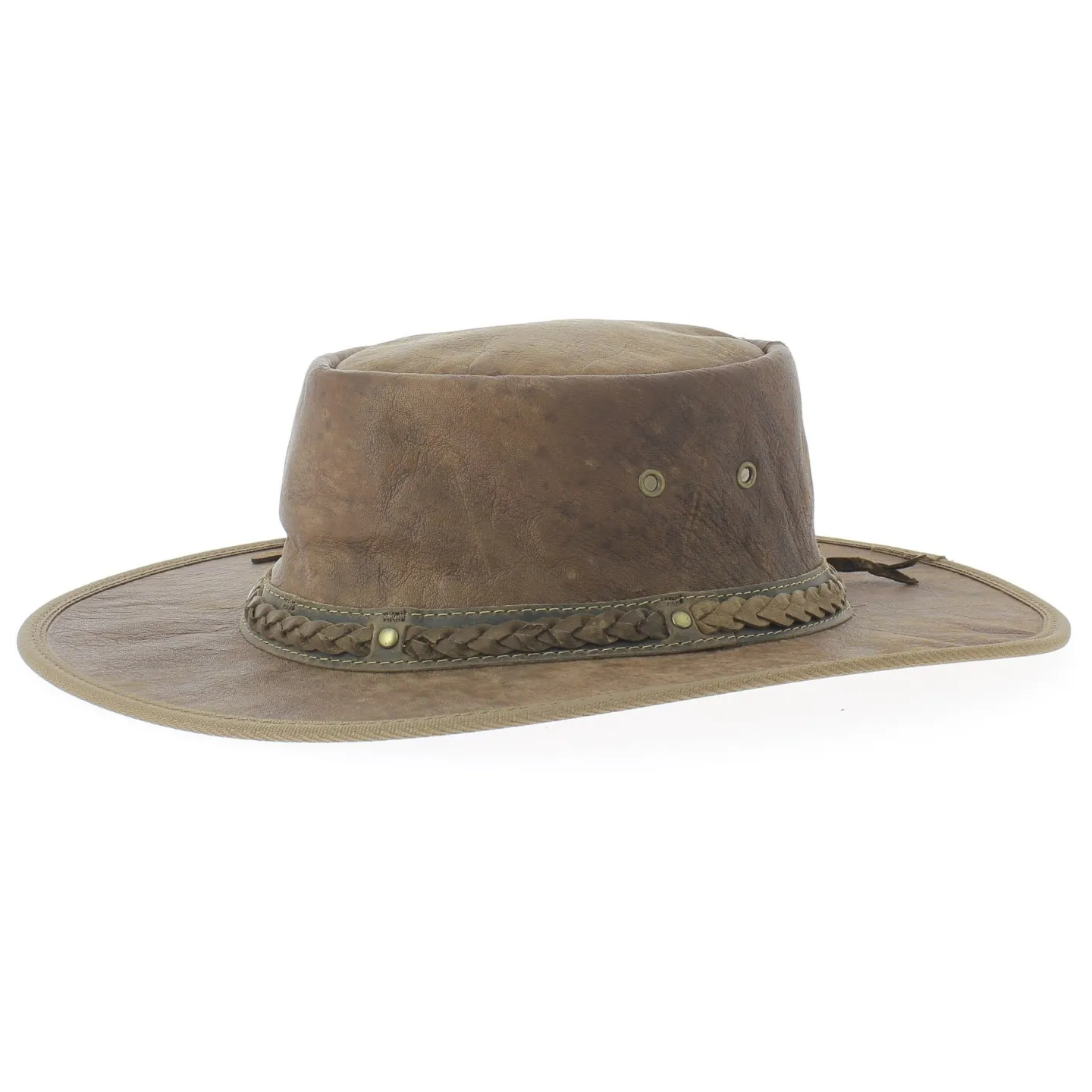 Squashy kangaroo leather hat
