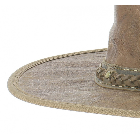 Squashy kangaroo leather hat