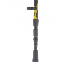 Black trekking stick red flame