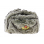 Grey USSR faux fur hat