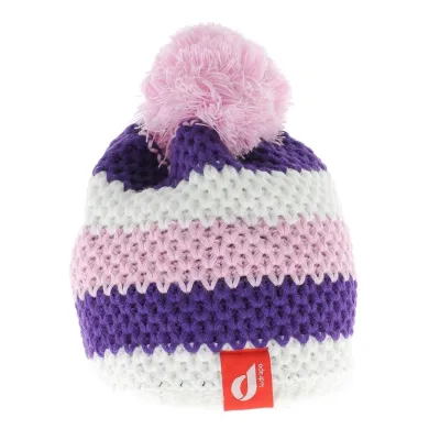 Bonnet Le Drapo Blanc-Violet-Rose
