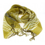 Fancy mustard yellow wool scarf