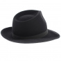 Fedora Hat Gabin Felt Wool Black- Traclet