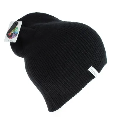 The Frena Coal Black Beanie Reference: 4081 | Chapellerie Traclet