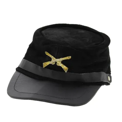 Northern cap genuine black leather Reference: 4120 | Chapellerie Traclet