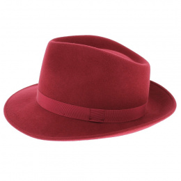 Fedora Felt Hat Carob Wool - Traclet 