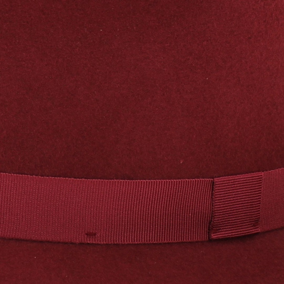 Carob Wool Felt Fedora Hat - Traclet