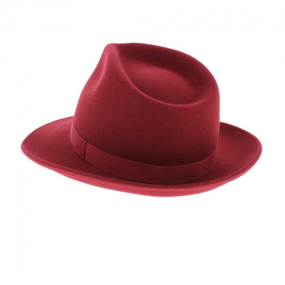 Chapeau Fedora Feutre Laine Caroube - Traclet Chapeau Fedora Feutre Laine Caroube - Traclet