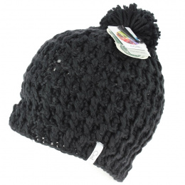 The Waffle black beanie by Coal